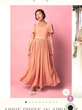 Ivy City Co Abbie Dress in Apricot Crush